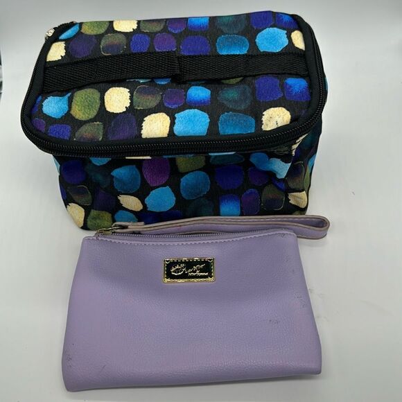 Betsey Johnson and Canvas Make Up Bag - Picture 1 of 11